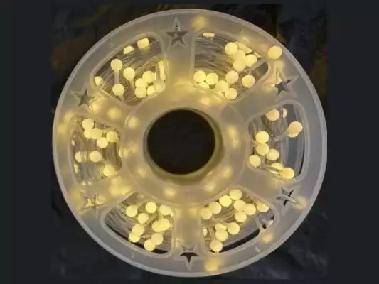 Гирлянда шарики в бобине D-32-1, 50 метров, тёплый